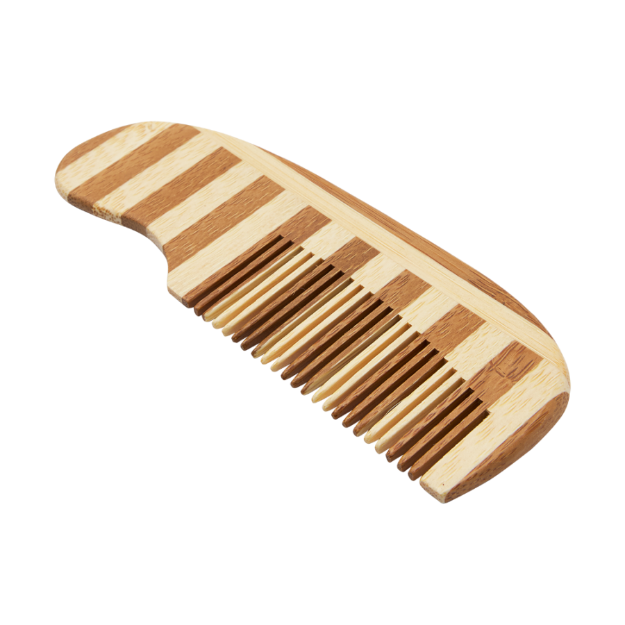 Meyco Baby Βρεφικό Σετ Περιποίησης Μαλλιών Bamboo Stripe Natural/Walnut 3τμχ