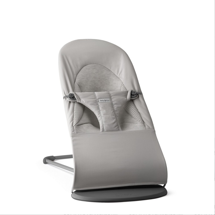 BabyBjörn Ριλάξ Balance Soft Tri Fabric Light Grey 0-2 Ετών 3.5-13kg
