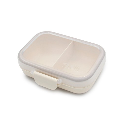 Melii Snack Bento 576ml Δοχείο Φαγητού με 2 Θήκες χωρίς BPA - Ivory