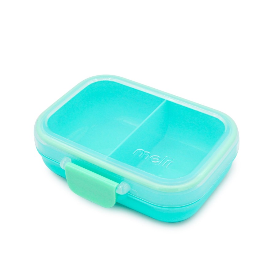 Melii Snack Bento 576ml Δοχείο Φαγητού με 2 Θήκες χωρίς BPA- Blue/Mint