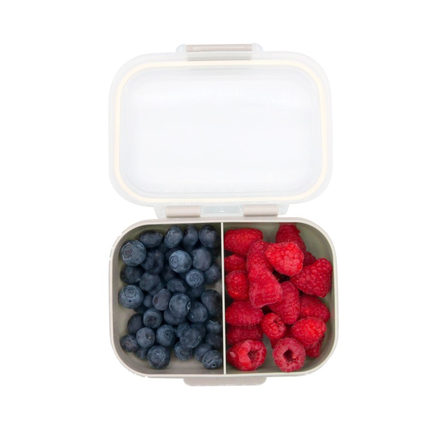 Melii Snack Bento 576ml Δοχείο Φαγητού με 2 Θήκες χωρίς BPA- Blue/Mint