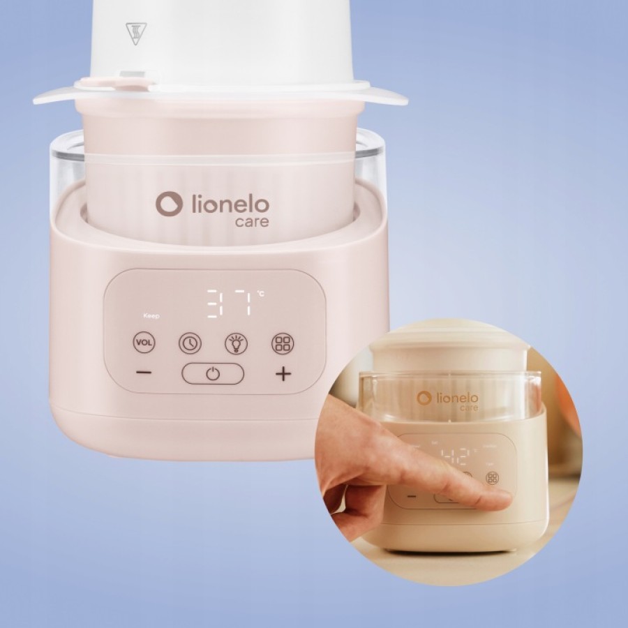 Lionelo ThermUP 4.0 Θερμαντήρας Μπιμπερό Beige με Αποστείρωση & Ψηφιακή Οθόνη
