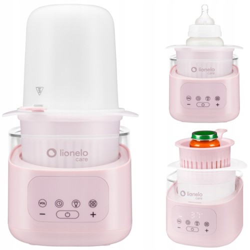 Lionelo ThermUP 4.0 Θερμαντήρας Μπιμπερό Pink με Αποστείρωση & Ψηφιακή Οθόνη