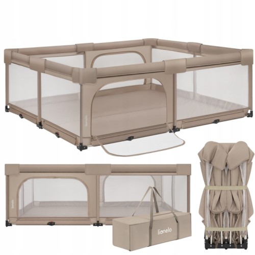 Lionelo Florence XL Easy Fold Πάρκο Παιχνιδιού 180x200cm Αναδιπλούμενο  Beige Sand