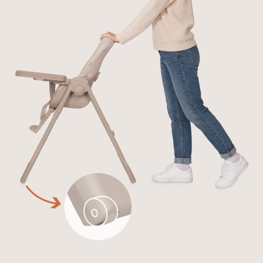 Lionelo Linn Plus Καρεκλάκι Φαγητού Beige Taupe