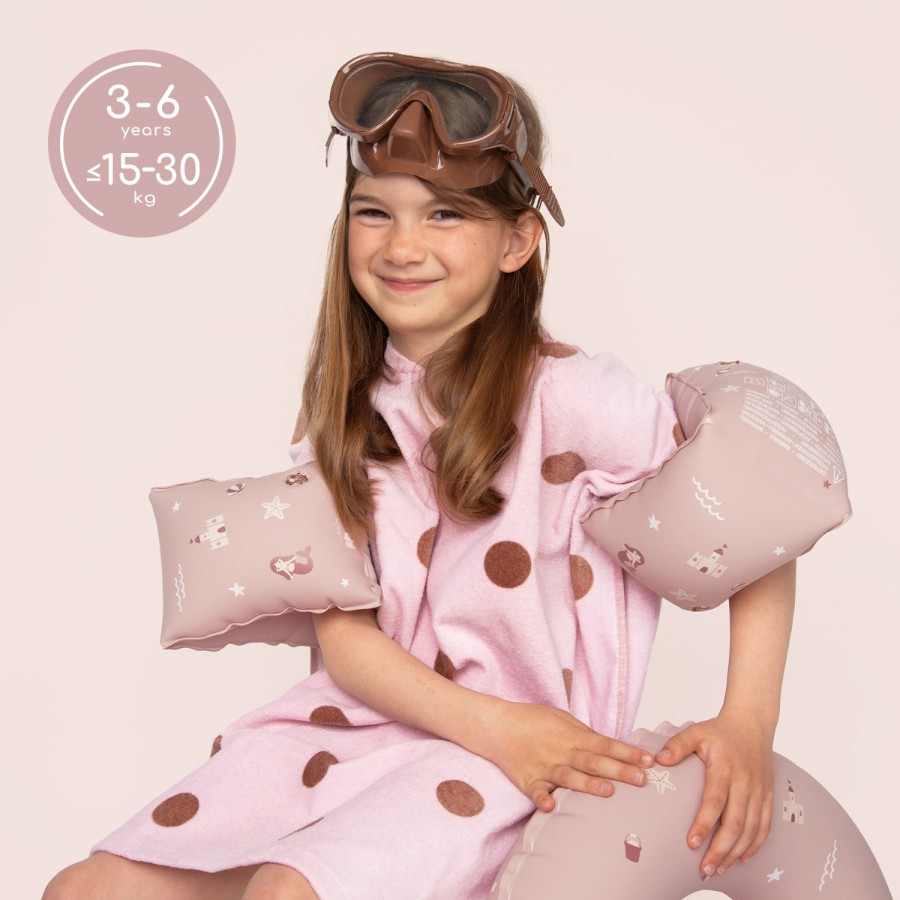 SIPO Παιδικά Μπρατσάκια Κολύμβησης 3-6 Ετών Pink 15-30kg με Διπλούς Αεροθαλάμους