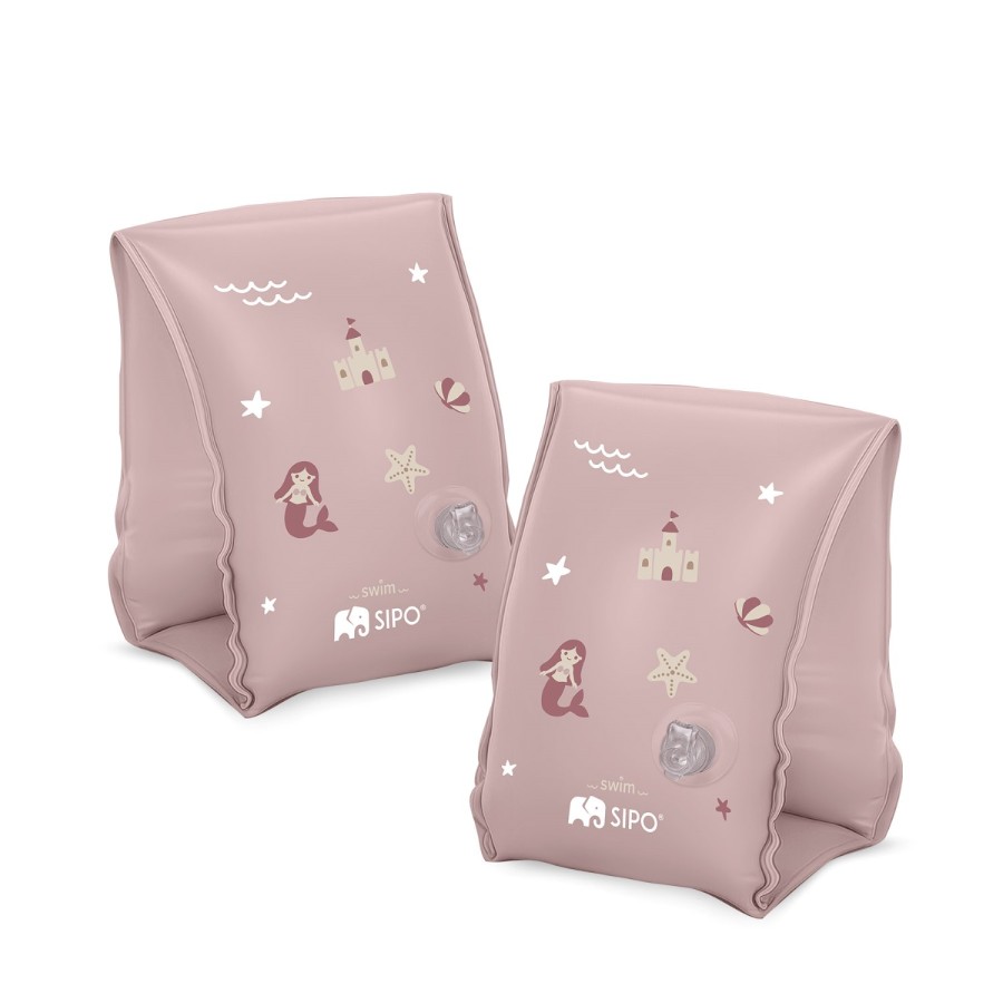 SIPO Παιδικά Μπρατσάκια Κολύμβησης 3-6 Ετών Pink 15-30kg με Διπλούς Αεροθαλάμους