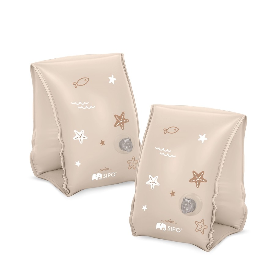 SIPO Παιδικά Μπρατσάκια Κολύμβησης 3-6 Ετών Sand 15-30kg με Διπλούς Αεροθαλάμους