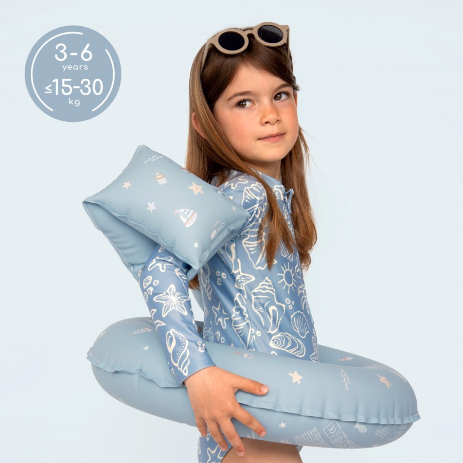 SIPO Παιδικά Μπρατσάκια Κολύμβησης 3-6 Ετών BLUE 15-30kg με Διπλούς Αεροθαλάμους