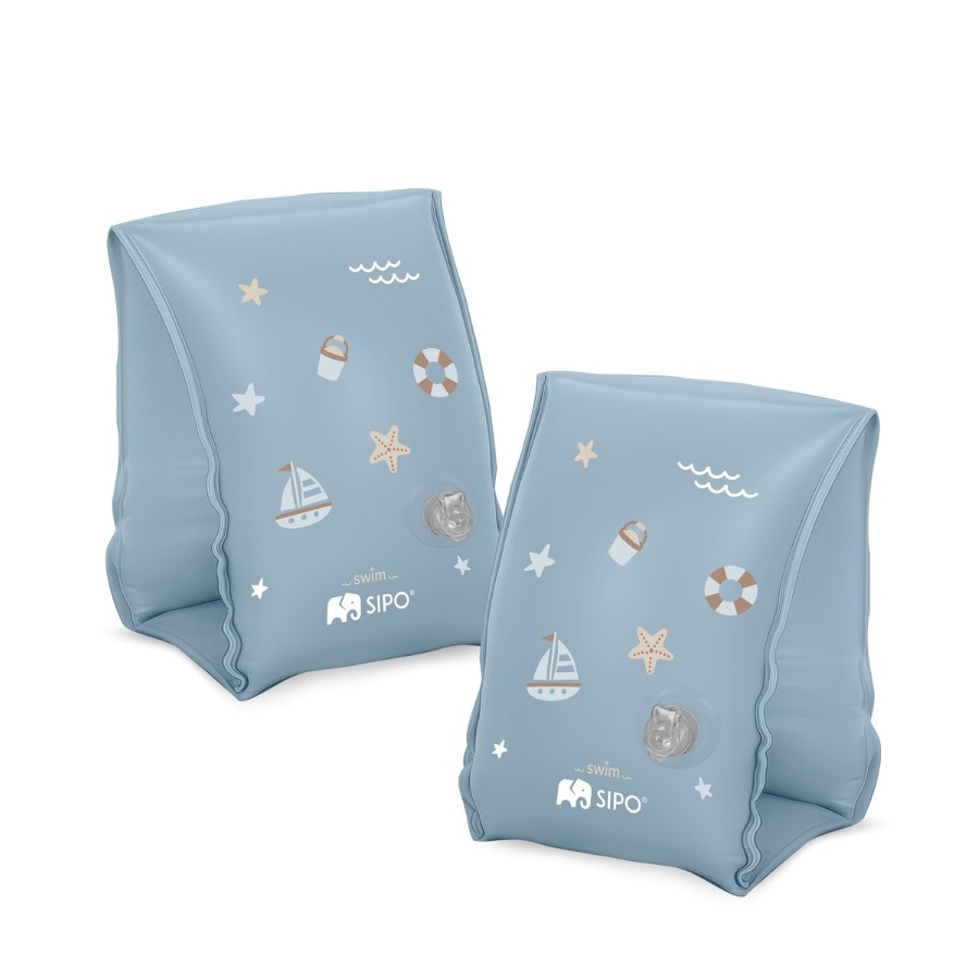 SIPO Παιδικά Μπρατσάκια Κολύμβησης 3-6 Ετών BLUE 15-30kg με Διπλούς Αεροθαλάμους