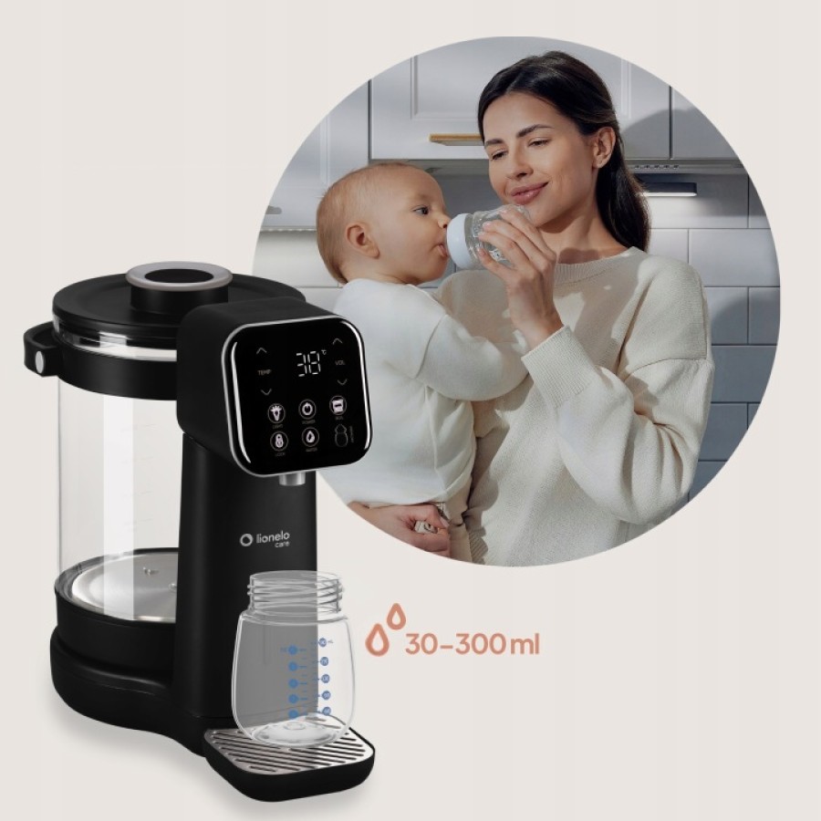 Lionelo Babypresto 2.0 Παρασκευαστής Γάλακτος Με Λειτουργία Αποχλωρίωσης Black