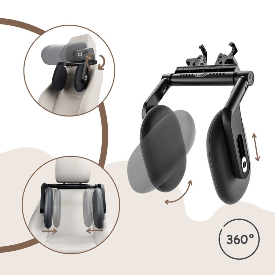 Sipo Ρυθμιζόμενο Προσκέφαλο Αυτοκινήτου Με Memory Foam Για Στήριξη Αυχένα ( για παιδιά και ενήλικες )