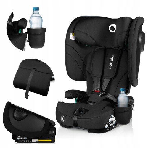 Lionelo Nelly I-Size Isofix Κάθισμα Αυτοκινήτου 76-150Cm/9-36Kg Black Carbon