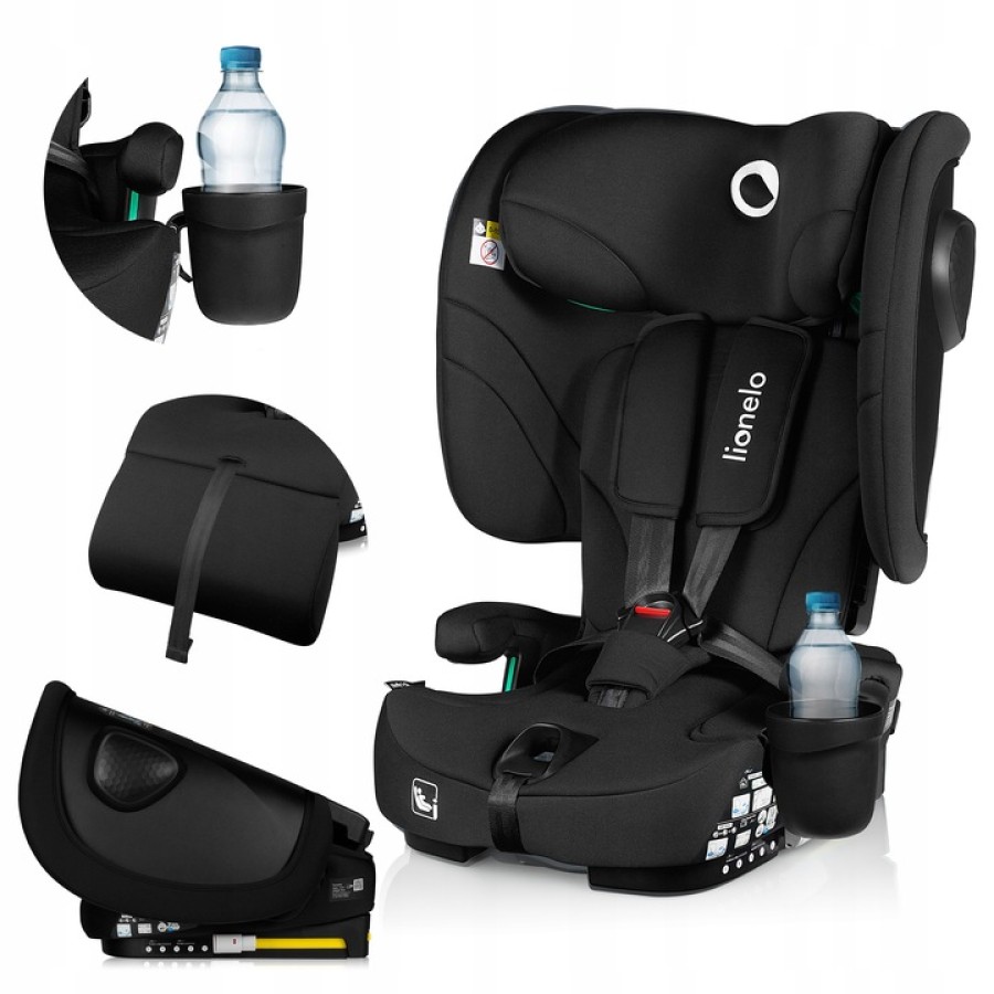 Lionelo Nelly I-Size Isofix Κάθισμα Αυτοκινήτου 76-150Cm/9-36Kg Black Carbon