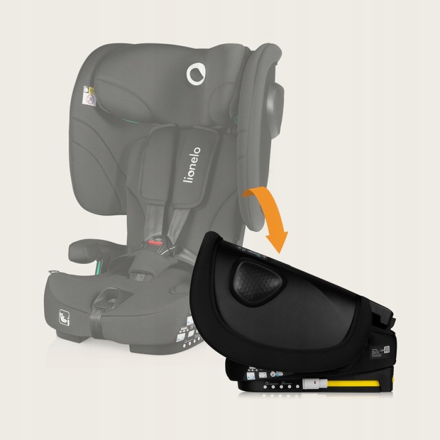 Lionelo Nelly I-Size Isofix Κάθισμα Αυτοκινήτου 76-150Cm/9-36Kg Black Carbon