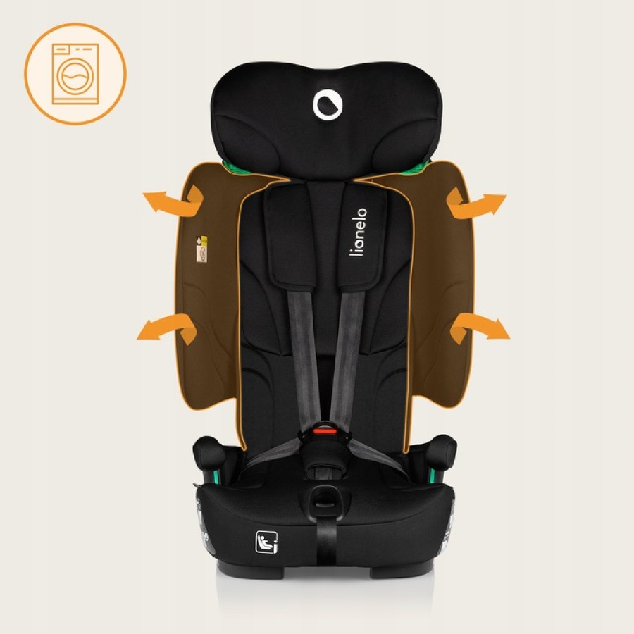 Lionelo Nelly I-Size Isofix Κάθισμα Αυτοκινήτου 76-150Cm/9-36Kg Black Carbon