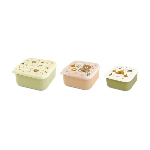 Miniland Παιδικο Σετ Δοχειων Snackbox-3 Explorer