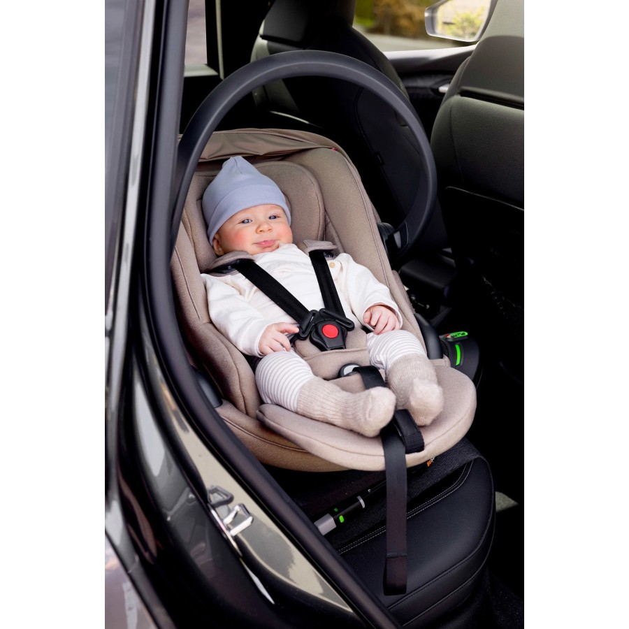 BeSafe Go Beyond i-Size Βρεφικό Κάθισμα Αυτοκινήτου Dark Sand Soft Breeze 40-87cm (0-13kg) 