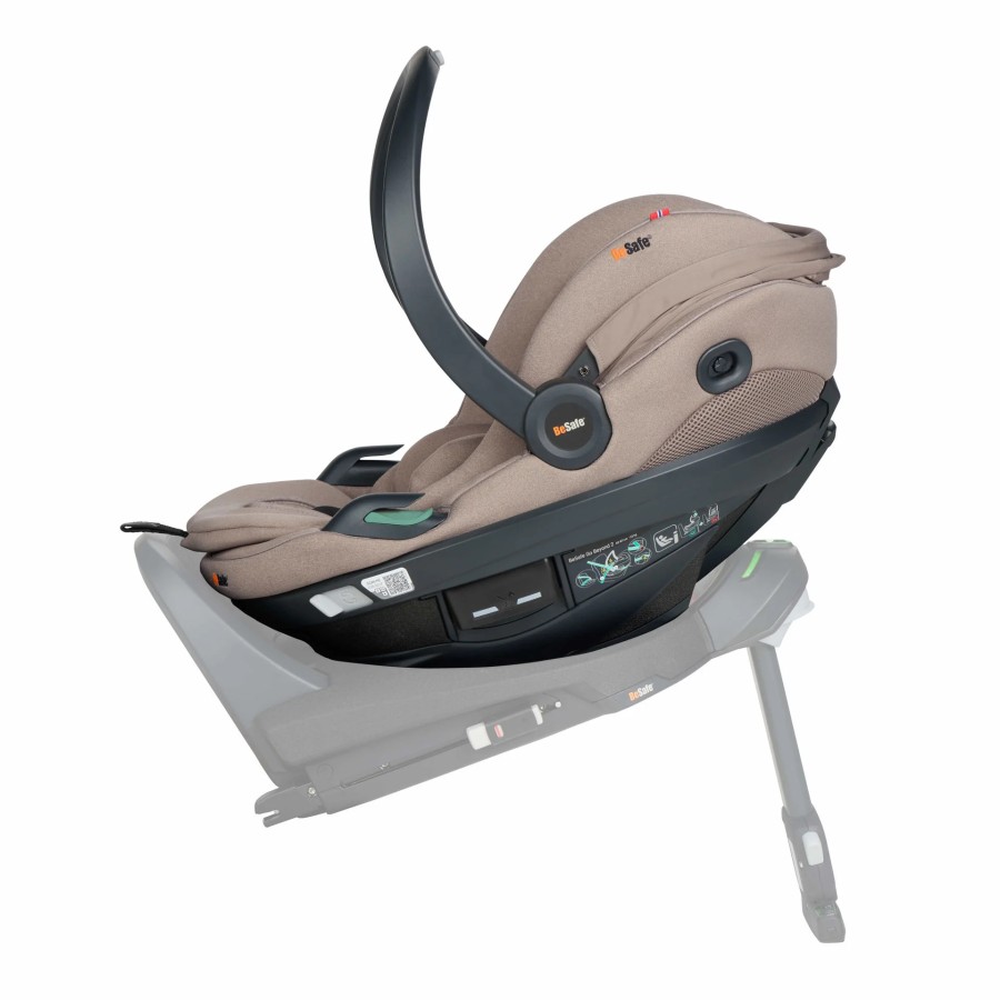 BeSafe Go Beyond i-Size Βρεφικό Κάθισμα Αυτοκινήτου Dark Sand Soft Breeze 40-87cm (0-13kg) 