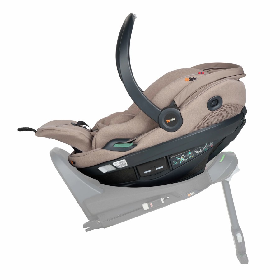 BeSafe Go Beyond i-Size Βρεφικό Κάθισμα Αυτοκινήτου Dark Sand Soft Breeze 40-87cm (0-13kg) 