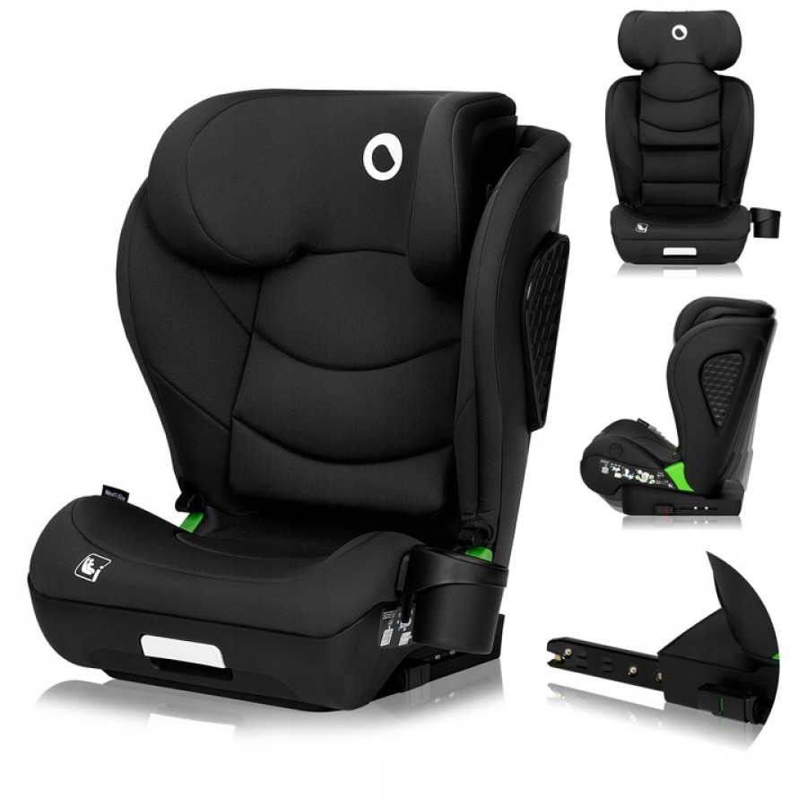 Lionelo Neal I-Size Isofix Κάθισμα Αυτοκινήτου 100-150 Cm Black Carbon
