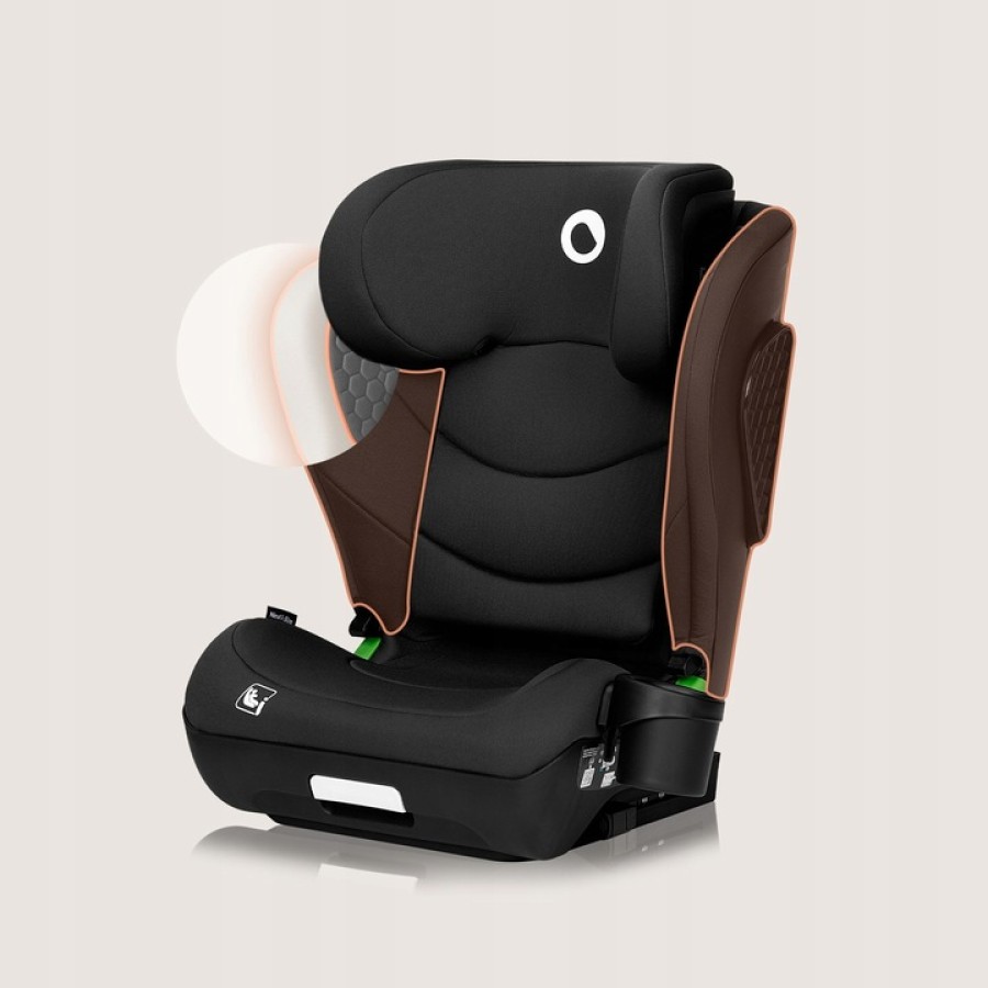 Lionelo Neal I-Size Isofix Κάθισμα Αυτοκινήτου 100-150 Cm Black Carbon