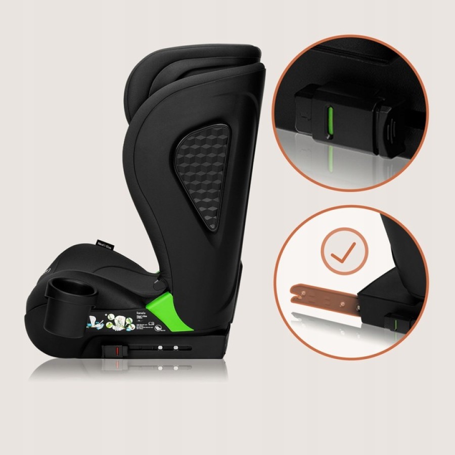 Lionelo Neal I-Size Isofix Κάθισμα Αυτοκινήτου 100-150 Cm Black Carbon