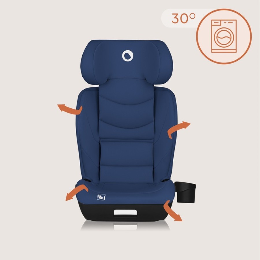 Lionelo Neal I-Size Isofix Κάθισμα Αυτοκινήτου 100-150 Cm Blue Navy