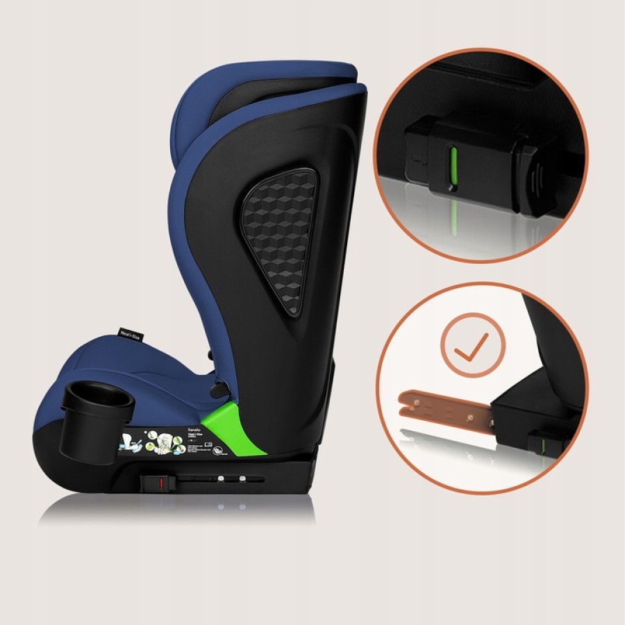 Lionelo Neal I-Size Isofix Κάθισμα Αυτοκινήτου 100-150 Cm Blue Navy