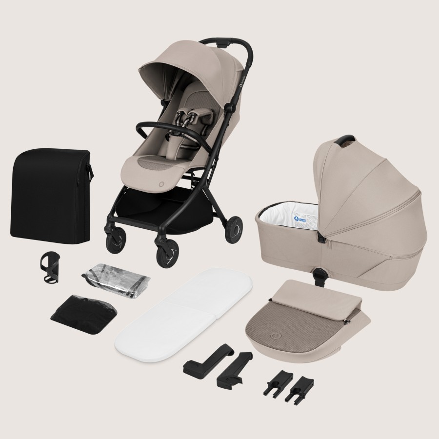 Lionelo Sia Flex Καρότσι Ταξιδίου 2 Σε 1 Έως 22Kg Beige Sand