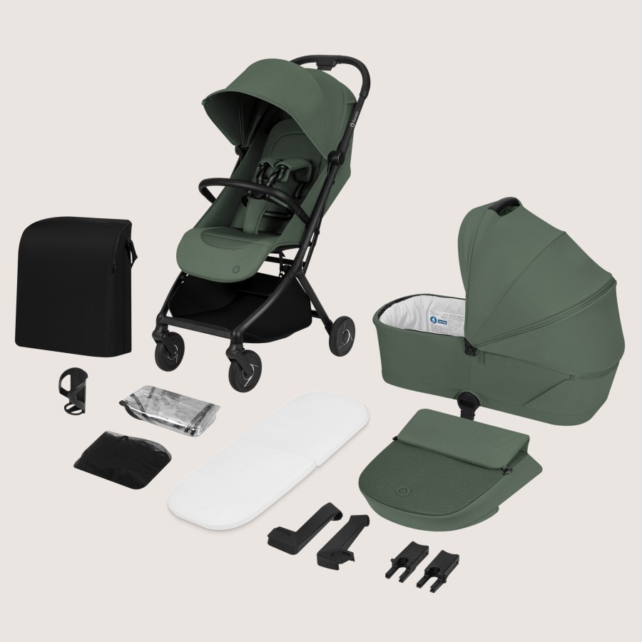 Lionelo Sia Flex Καρότσι Ταξιδίου 2 Σε 1 Έως 22Kg Green Emerald