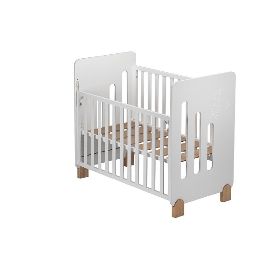 Ιnterbaby Moon Βρεφική Κούνια 60X120 White