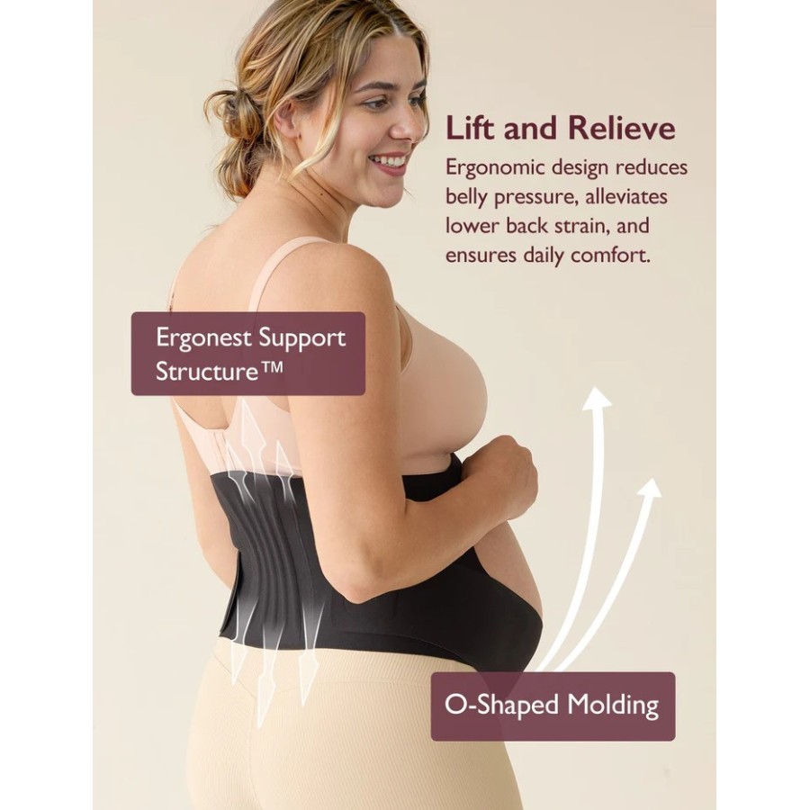 Momcozy Go As You Grow™ Ζώνη Εγκυμοσύνης Υποστήριξης Κοιλιάς με Τιράντες | Maternity Belly Band 18-39 Εβδομάδων