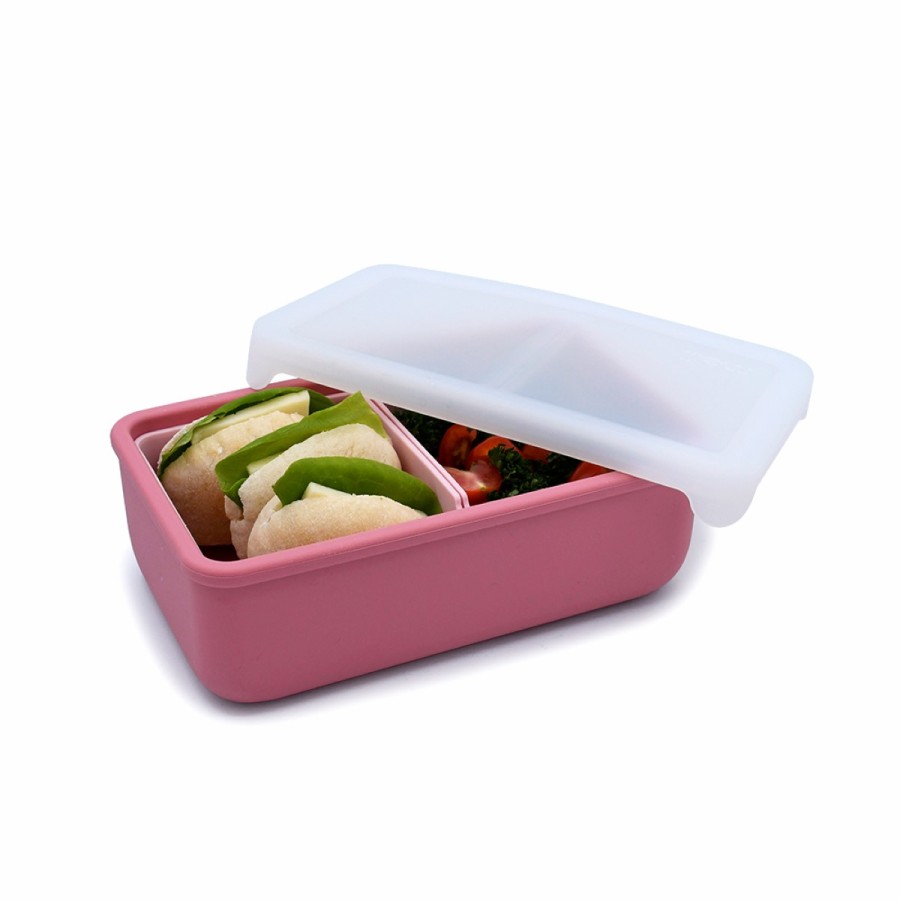 Melii – Bento Σιλικόνης 2 Θέσεων 700Ml Blush/Berry