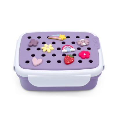 Melii – Bento Φαγητοδοχείο Με Charms Μωβ