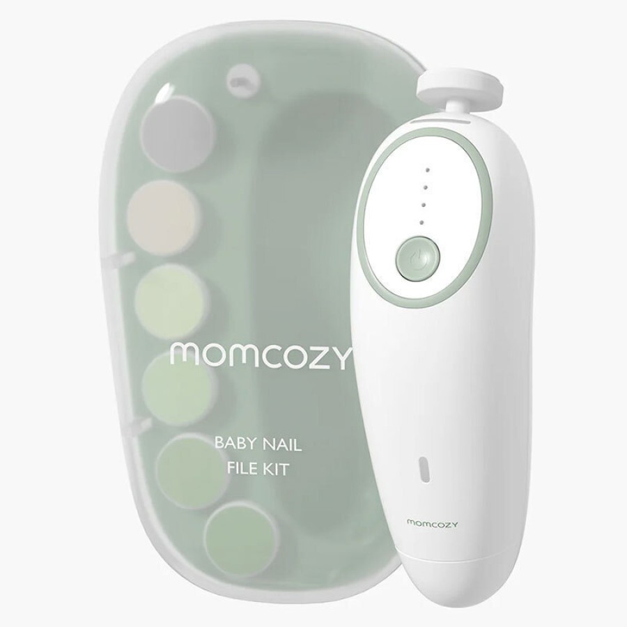 Momcozy Ηλεκτρική Λίμα Νυχιών Μωρού Low Noise με LED Φως, 4 Ταχύτητες & USB-C