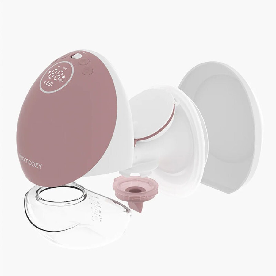 Momcozy M9 Ηλεκτρικό Θήλαστρο Hands-Free Μονό, Φορητό με App & Αναρρόφηση -300mmHg Κόκκινο