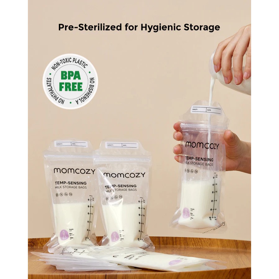 Momcozy Σακουλάκια Αποθήκευσης Μητρικού Γάλακτος 180ml – 120τμχ