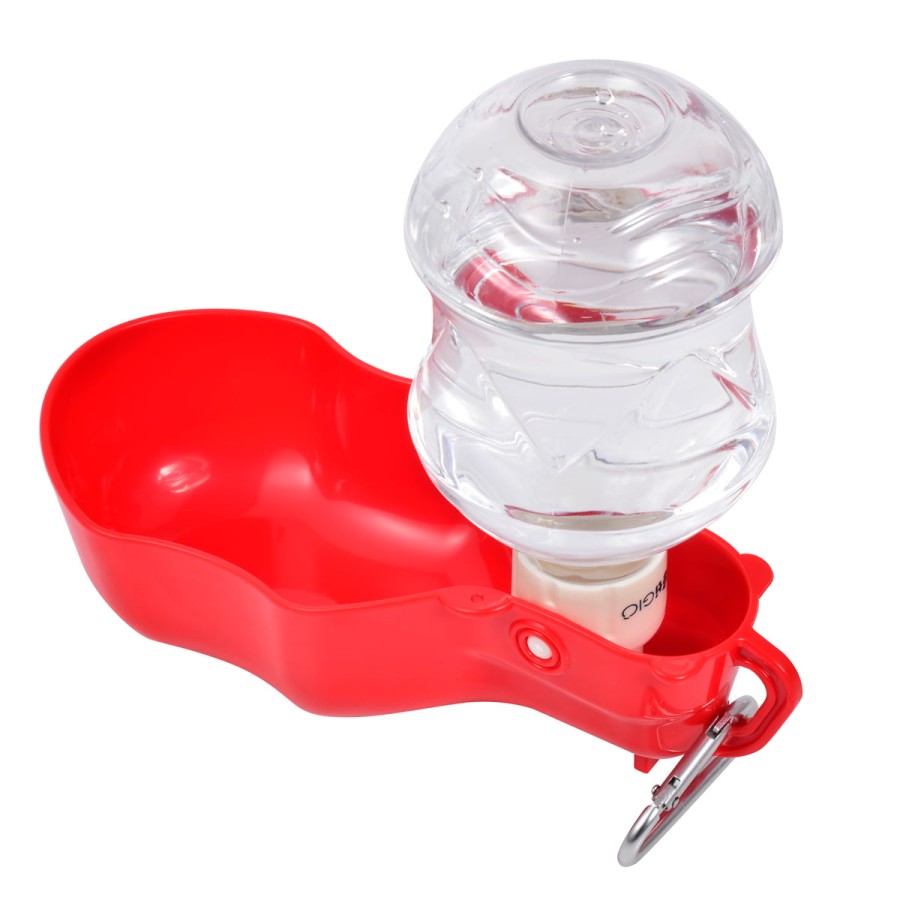 Petigio Φορητο Μπουκαλι Νερου Για Σκυλουσ 280 Ml Κοκκινο