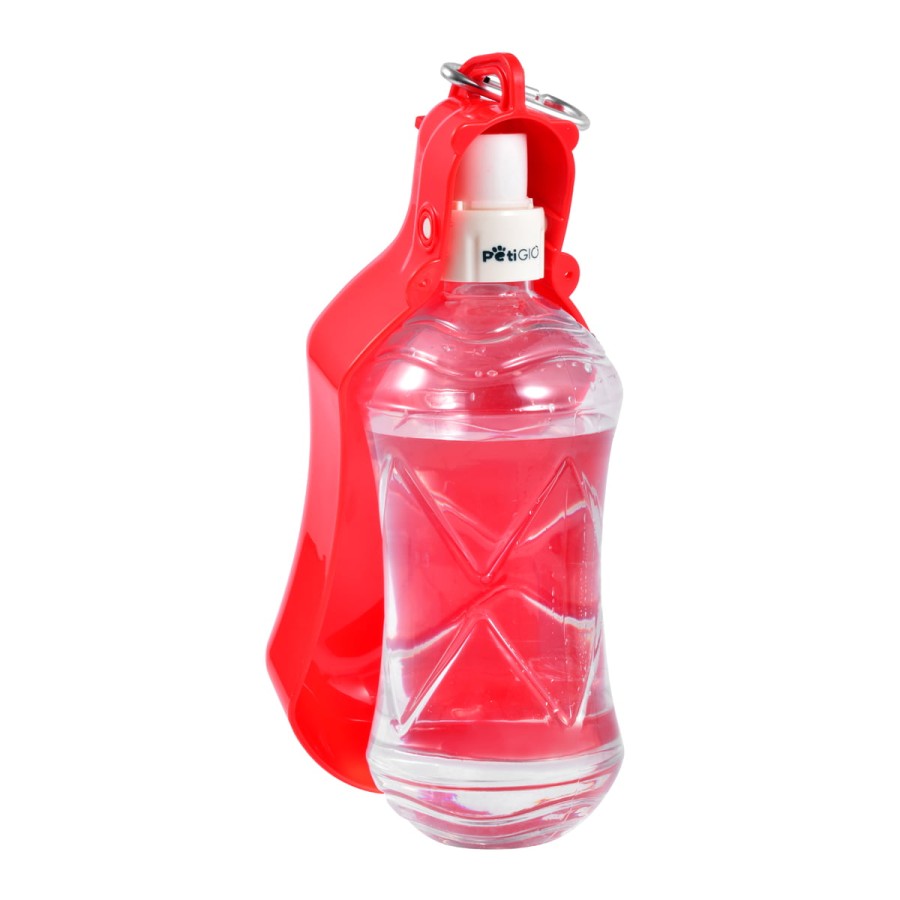 Petigio Φορητο Μπουκαλι Νερου Για Σκυλουσ 520 Ml Κοκκινο