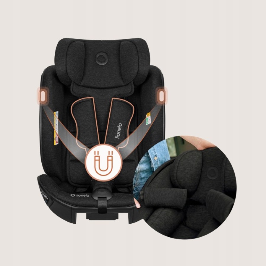 Lionelo Moxie Next i-Size κάθισμα αυτοκινήτου 40-105 cm black