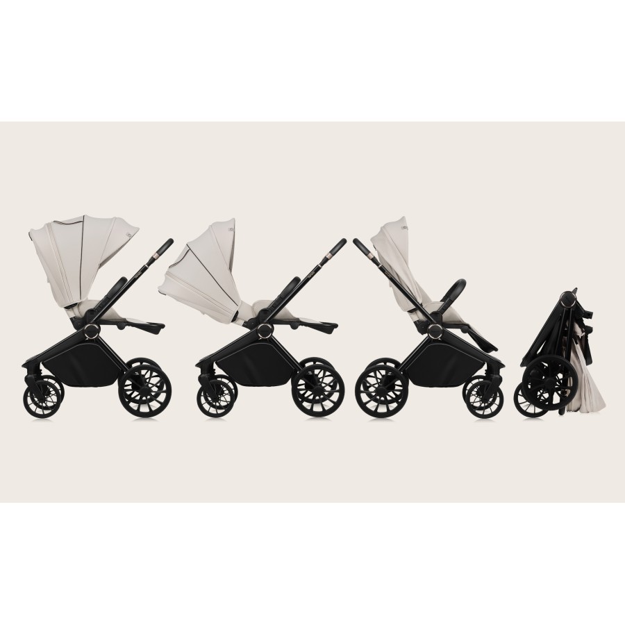 Lionelo Mika Plus Καρότσι Βρεφικό με Αναστροφή έως 22 kg Beige Sand