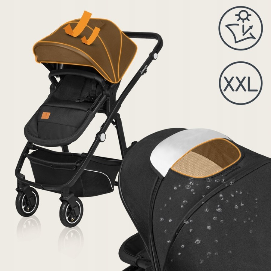 Lionelo Bianka Πολυκαρότσι Καρότσι 3 σε 1 έως 22kg Black Onyx