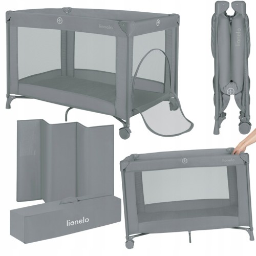 Lionelo Amelie Παρκοκρέβατο 1 Επιπέδoυ Gray Concrete