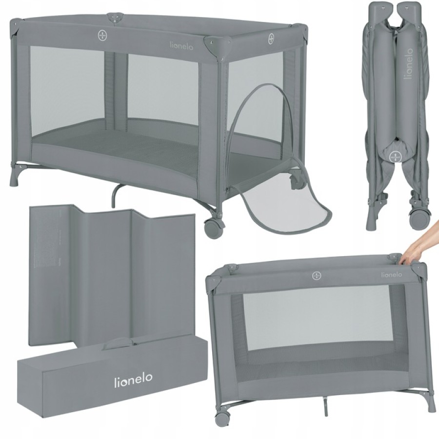 Lionelo Amelie Παρκοκρέβατο 1 Επιπέδoυ Gray Concrete