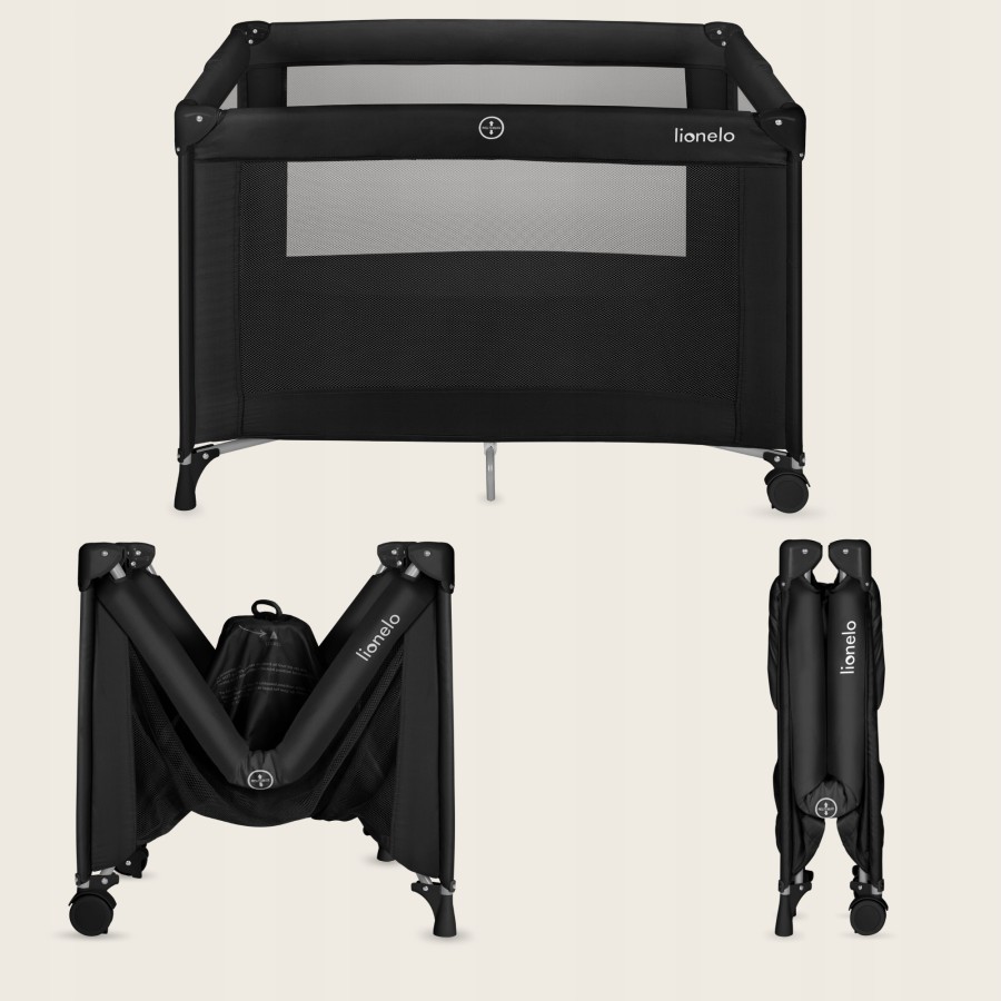 Lionelo Amelie Παρκοκρέβατο 1 Επιπέδoυ Black Carbon