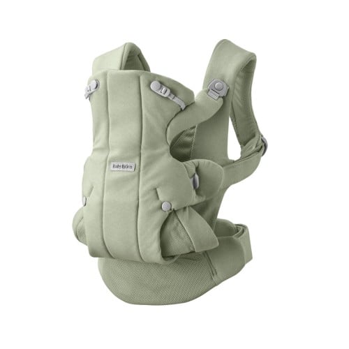 BabyBjörn Hold Μάρσιπος Μωρού Ergonomic Woven, Light Green – 0–18m, 3,2–13,5kg