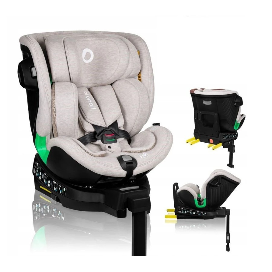 Lionelo Harmony i-Size κάθισμα αυτοκινήτου 40-150 cm isofix Beige Sand Bamboo