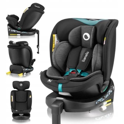 Lionelo Navy i-Size κάθισμα αυτοκινήτου 40-150 cm isofix Black Tirquase