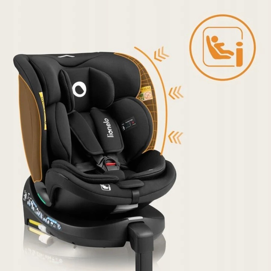 Lionelo Navy i-Size κάθισμα αυτοκινήτου 40-150 cm isofix Black Tirquase